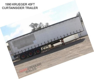 1990 KRUEGER 45FT CURTAINSIDER TRAILER