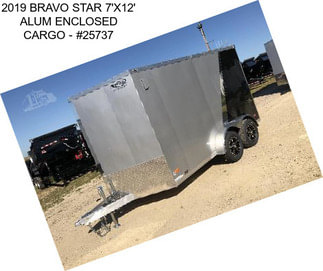 2019 BRAVO STAR 7\'X12\' ALUM ENCLOSED CARGO - #25737