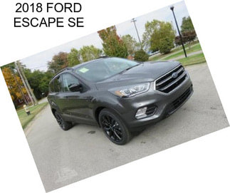 2018 FORD ESCAPE SE