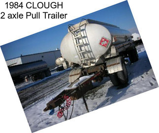 1984 CLOUGH 2 axle Pull Trailer