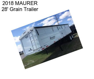 2018 MAURER 28\' Grain Trailer