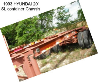 1993 HYUNDAI 20\' SL container Chassis