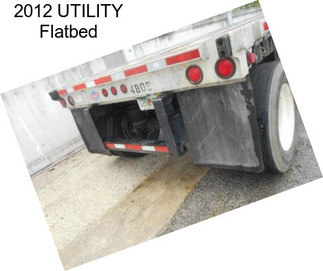 2012 UTILITY Flatbed