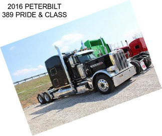 2016 PETERBILT 389 PRIDE & CLASS