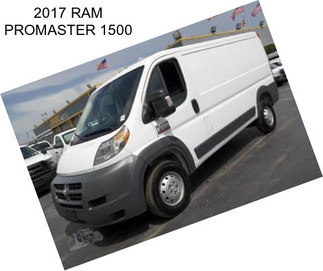 2017 RAM PROMASTER 1500