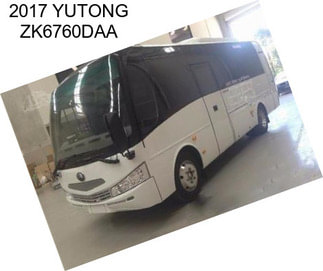 2017 YUTONG ZK6760DAA