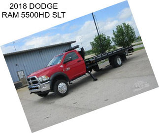 2018 DODGE RAM 5500HD SLT