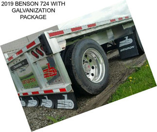 2019 BENSON 724 WITH GALVANIZATION PACKAGE