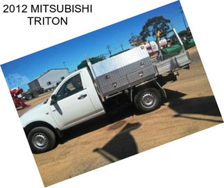 2012 MITSUBISHI TRITON