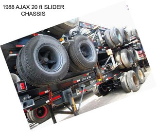 1988 AJAX 20 ft SLIDER CHASSIS