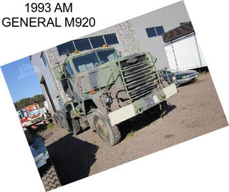1993 AM GENERAL M920