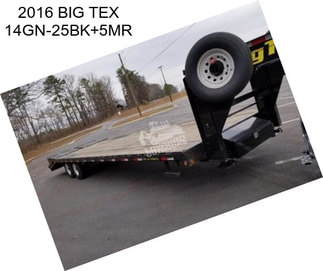 2016 BIG TEX 14GN-25BK+5MR