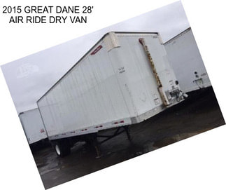 2015 GREAT DANE 28\' AIR RIDE DRY VAN