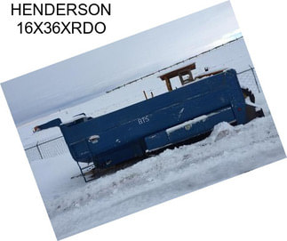 HENDERSON 16X36XRDO