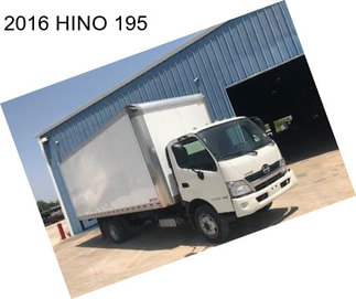 2016 HINO 195