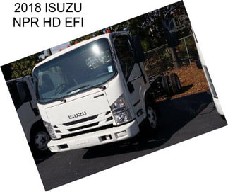 2018 ISUZU NPR HD EFI