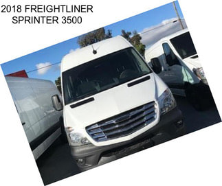 2018 FREIGHTLINER SPRINTER 3500