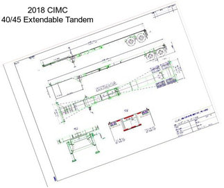 2018 CIMC 40/45 Extendable Tandem
