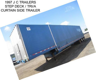 1997 J C TRAILERS STEP DECK / TRI/A CURTAIN SIDE TRAILER