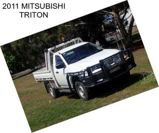 2011 MITSUBISHI TRITON