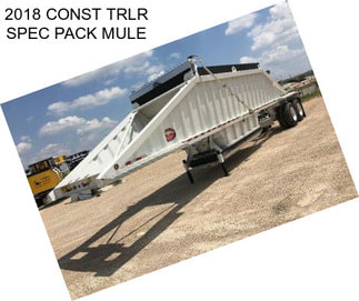 2018 CONST TRLR SPEC PACK MULE