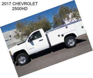 2017 CHEVROLET 2500HD