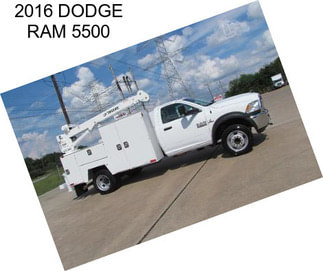 2016 DODGE RAM 5500