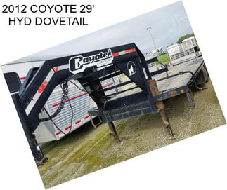 2012 COYOTE 29\' HYD DOVETAIL