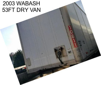 2003 WABASH 53FT DRY VAN