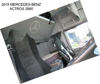 2015 MERCEDES-BENZ ACTROS 2660