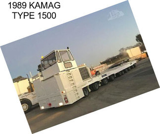 1989 KAMAG TYPE 1500