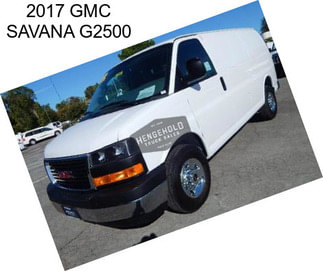 2017 GMC SAVANA G2500