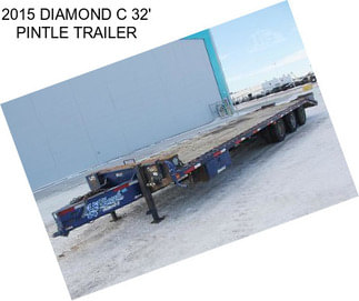 2015 DIAMOND C 32\' PINTLE TRAILER