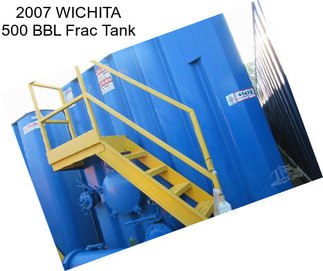 2007 WICHITA 500 BBL Frac Tank