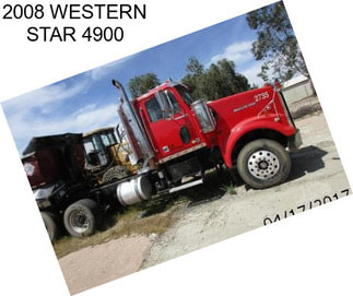 2008 WESTERN STAR 4900