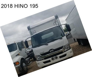 2018 HINO 195