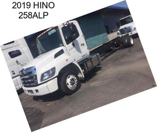 2019 HINO 258ALP