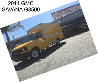 2014 GMC SAVANA G3500