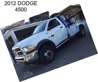 2012 DODGE 4500