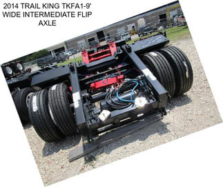 2014 TRAIL KING TKFA1-9\' WIDE INTERMEDIATE FLIP AXLE