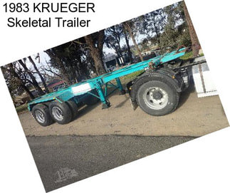 1983 KRUEGER Skeletal Trailer