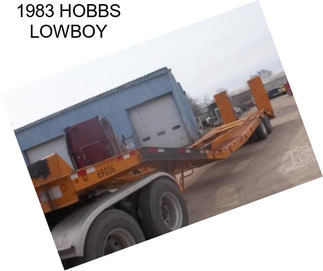 1983 HOBBS LOWBOY