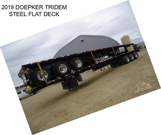 2019 DOEPKER TRIDEM STEEL FLAT DECK