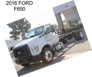 2016 FORD F650