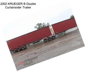 2002 KRUEGER B Double Curtainsider Trailer
