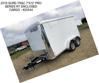 2019 SURE-TRAC 7\'X12\' PRO SERIES RT ENCLOSED CARGO - #25544