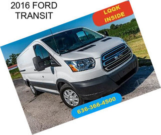 2016 FORD TRANSIT