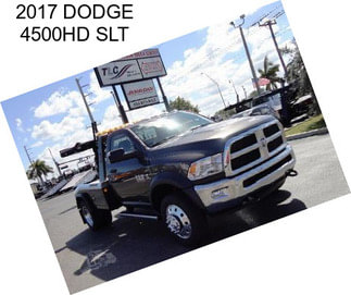 2017 DODGE 4500HD SLT