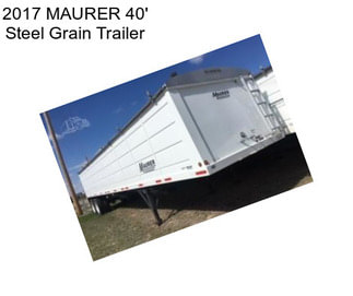 2017 MAURER 40\' Steel Grain Trailer