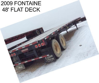 2009 FONTAINE 48\' FLAT DECK